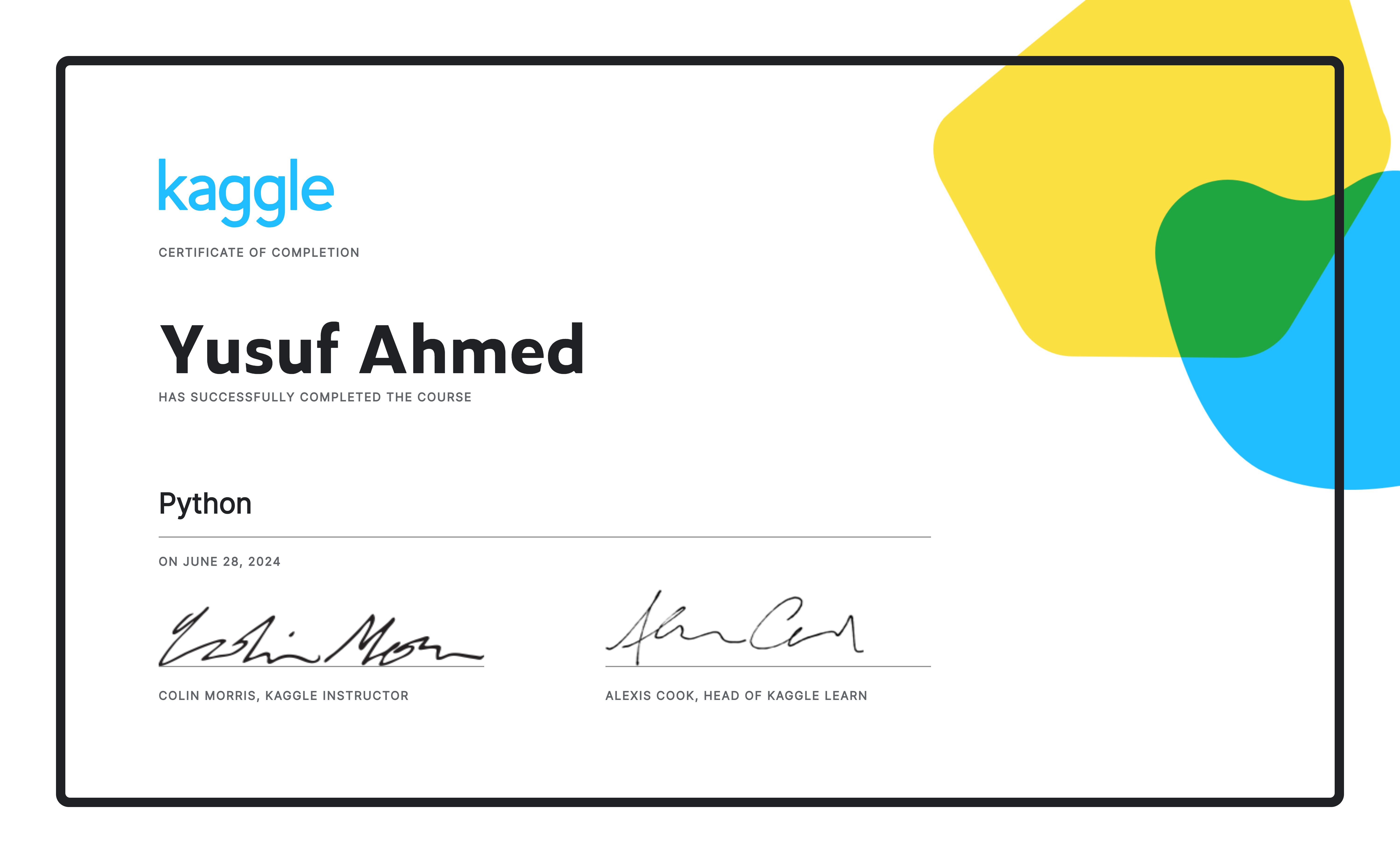 Python Certificate